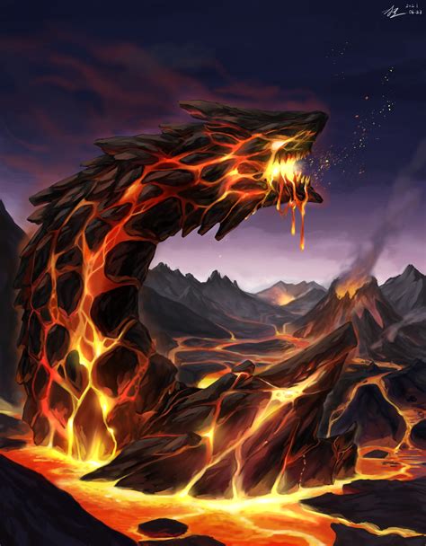 ArtStation - Lava Dragon