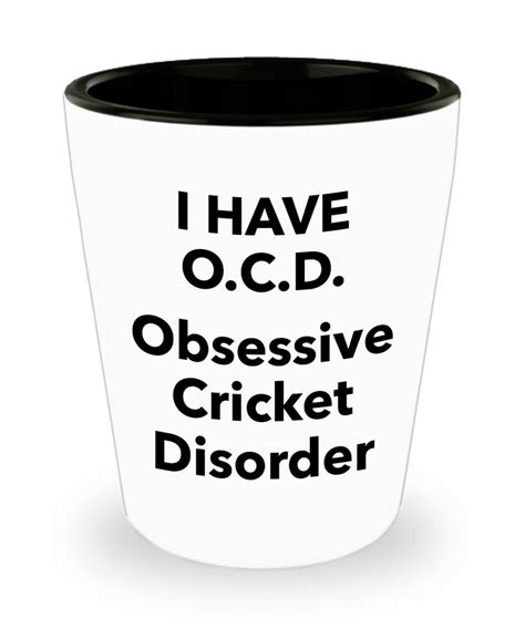 Buy Cricket Lover Gift glass, Obsessive Cricket Disorder Glass, Funny Quote Gifts For OCD ...