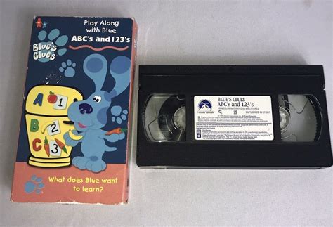 Blue's Clues Play Along ABC's And 123's VHS | Grelly USA