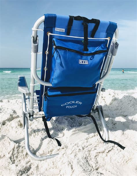 Rio Beach Chairs - Backpack Straps, Reclining Comfort, Cooler Pouch