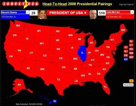Barack Obama: How 2006 poll predicted McCain would win landslide against him