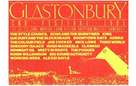 Every Glastonbury poster and line-up since 1970 | Glastonbury festival ...