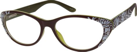 Brown Plastic Full-Rim Frame With Spring Hinges #1218 | Zenni Optical Eyeglasses