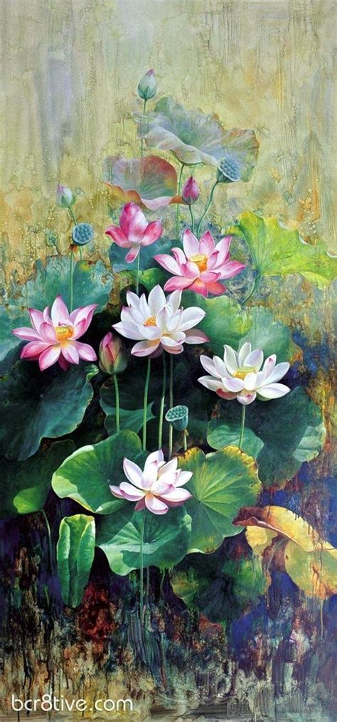 40 Peaceful Lotus Flower Painting Ideas | Lotus flower painting, Floral oil paintings, Lotus ...
