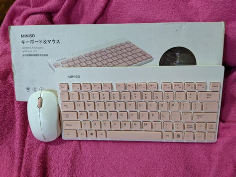 MINISO WIRELESS KEYBOARD AND MOUSE SET, Computers & Tech, Parts ...