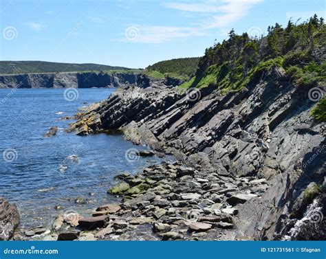 Rugged Shoreline Landscape Along the Killick Coast Stock Image - Image of silver, motion: 121731561