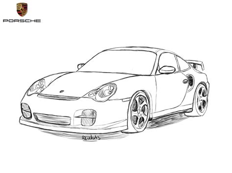 Porsche 911 Drawing by Revolut3 on DeviantArt