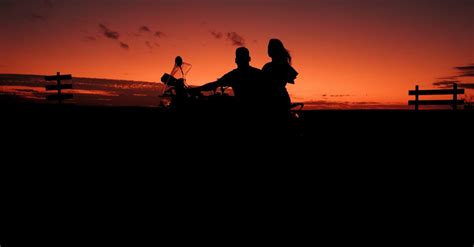 Couple on Motorcycle at Sunset Free Stock Video Footage, Royalty-Free ...