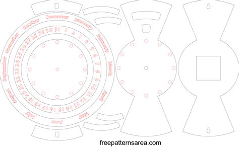 Downloadable Laser Cut Dxf Clock Plan - FreePatternsArea