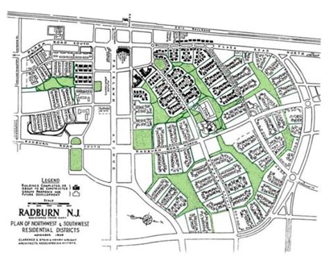 RADBURN EN NEW JERSEY (1928). CLARENCE STEIN Y HENRY WRIGHT | Habilitaciones urbanas, Diseño ...