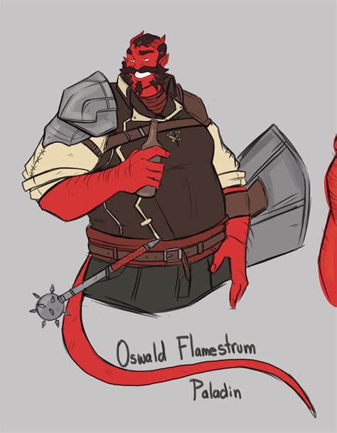 [ART] New DND Character. Tiefling Paladin! : r/DnD