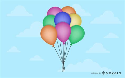 Vector Birthday Balloons Vector Download