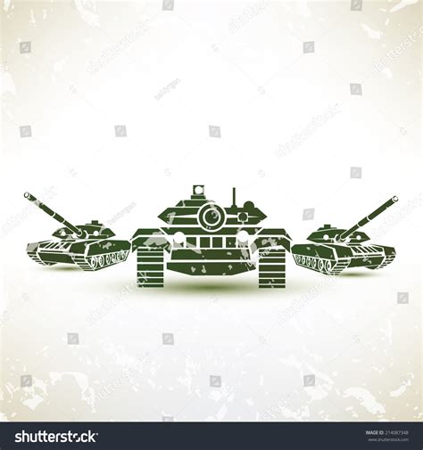 Military Tank Symbol Stock Vector Illustration 214087348 : Shutterstock