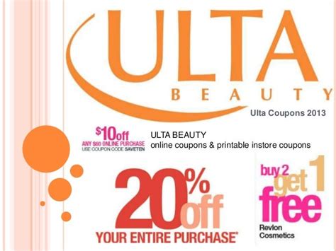 Ulta online coupons & printable instore coupons