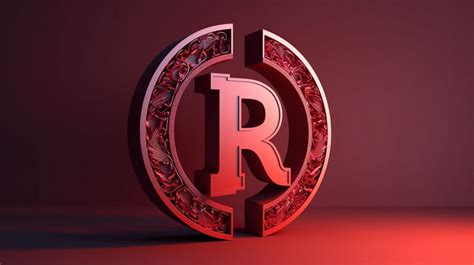 Currency Symbol 3d Rendered Illustration Of Red Indonesian Rupiah ...