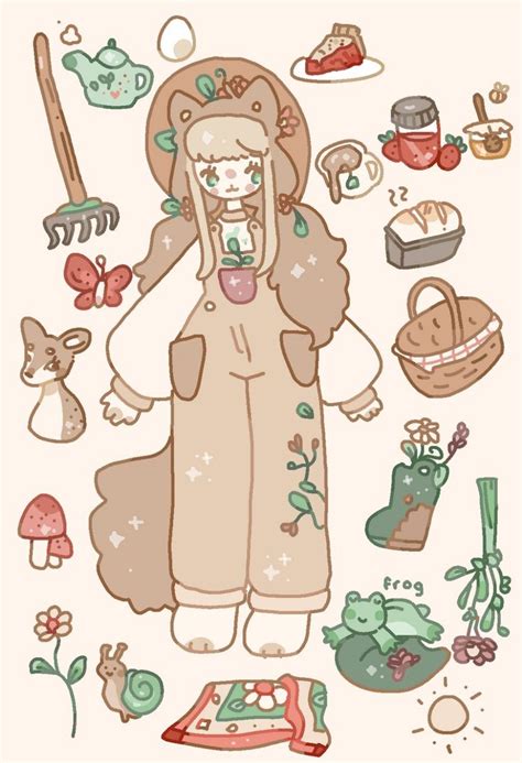 cottagecore adopt open by RavensRamen on DeviantArt | Cute drawings, Cottagecore drawing, Cute art