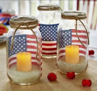 How to Make American Flag Mason Jar Votive Holders