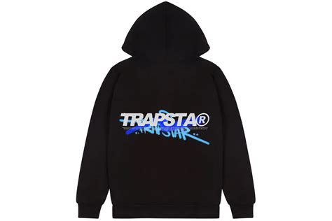 Trapstar Trespass Hoodie Black/White/Blue Men's - US