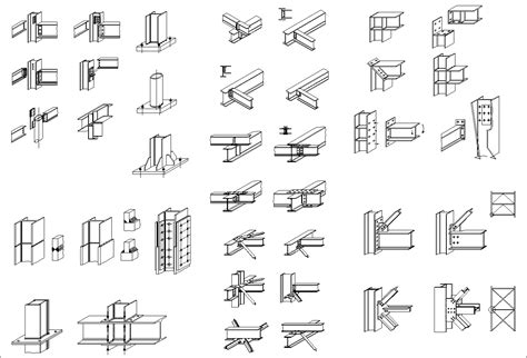 Steel Structure Details V1】-Cad Drawings Download|CAD Blocks|Urban City ...