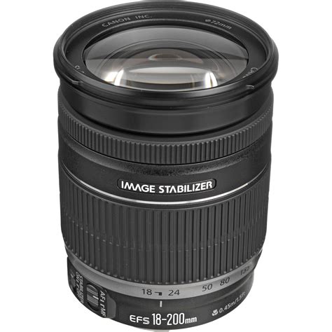 Used Canon EF-S 18-200mm f/3.5-5.6 IS Lens 2752B007BA B&H Photo