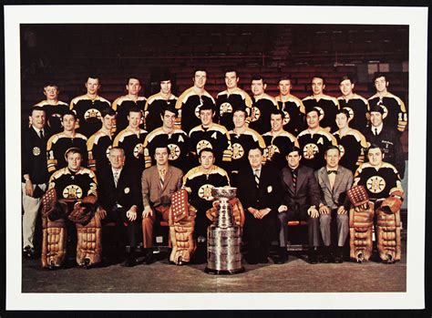 Lot Detail - 1969-1970 Boston Bruins Stanley Cup Champions 5” x 7” Full ...