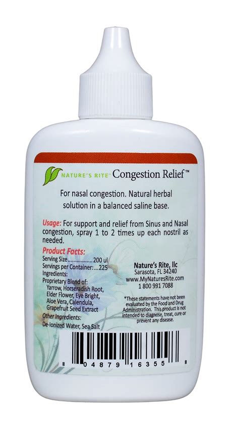 Nasal Congestion Relief >> All Natural Solution for your Sinuses