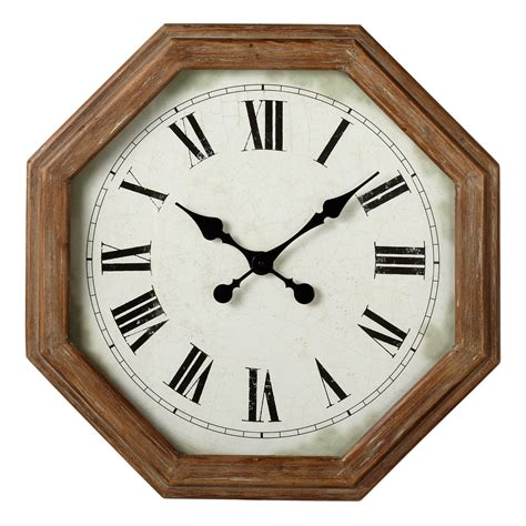 CBK Wood Hexagon Frame Wall Clock 164327 - Walmart.com - Walmart.com