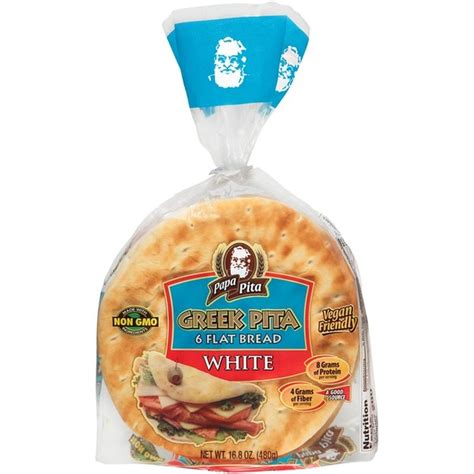 Papa Pita White Greek Pita Flat Bread (6 ct) - Instacart