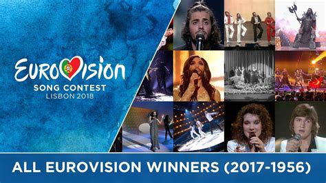 All winners of the Eurovision Song Contest (2017-1956) - YouTube