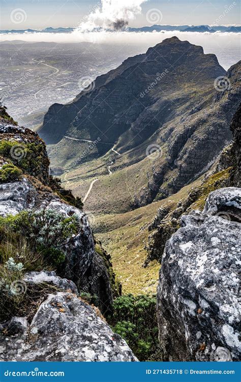 View from Table Mountain, Cape Town Stock Photo - Image of western ...