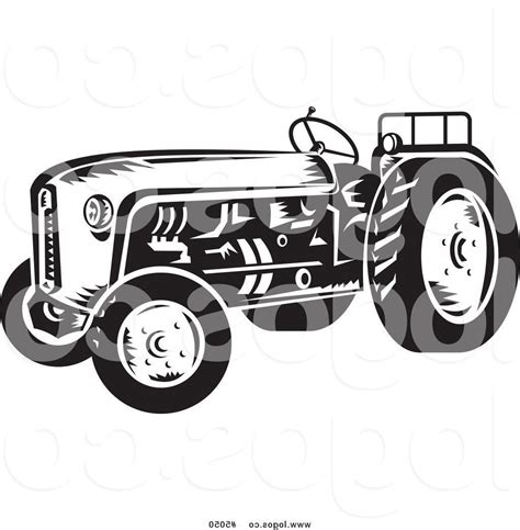 White Tractor Logo - LogoDix