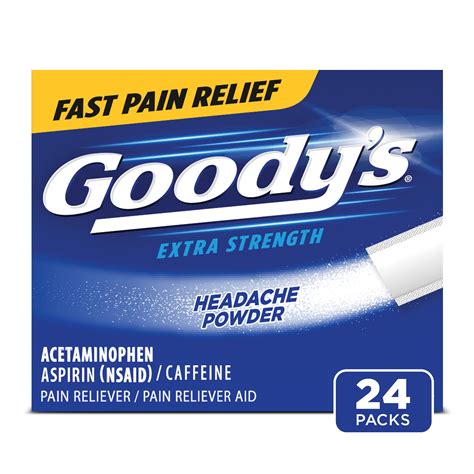 Goody's Extra Strength Headache Powder, 24 Powder Sticks - Walmart.com ...