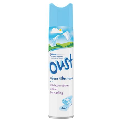 Oust Odour Eliminator Air Freshener Clean Scent 300ml | Wilko