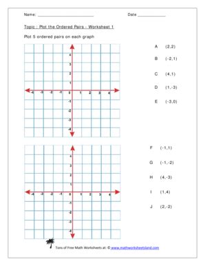 Ordered Pairs Worksheets - Fill and Sign Printable Template Online