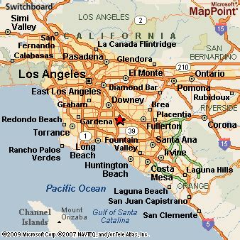 Cerritos, California Area Map & More