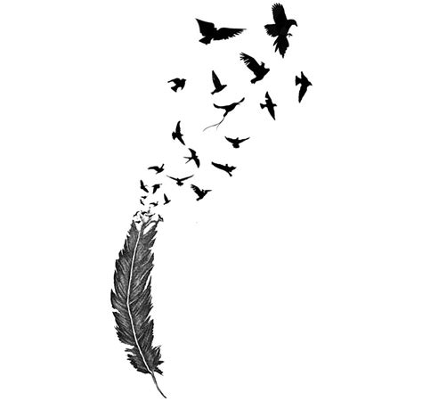 Birds Of A Feather Temporary Tattoo High Quality Die Cut