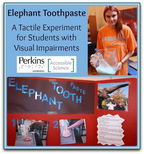 Elephant Toothpaste – Perkins School for the Blind