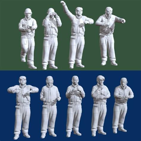 US Tank Crew WW2 - STL 3D print files