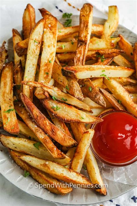 Crispy Air Fryer French Fries (Only 4 Ingredients!) - Spend With Pennies