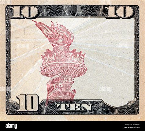 Modified decorative 10 dollar bill artwork for design purpose Stock Photo - Alamy