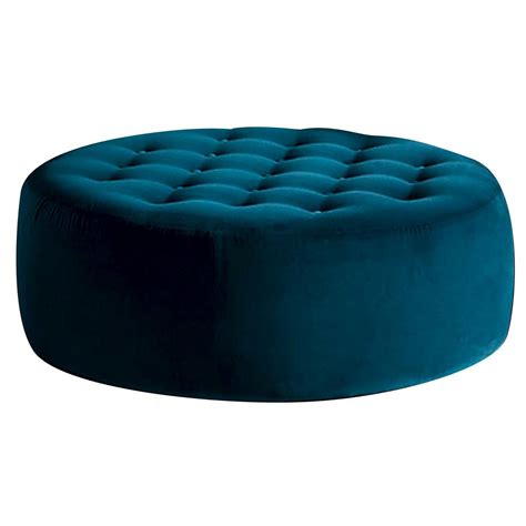 Large Buttoned Ottoman For Sale at 1stDibs