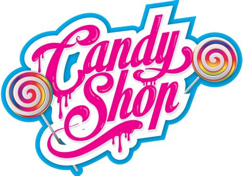 Candy shop, Candy logo, Advertising candy