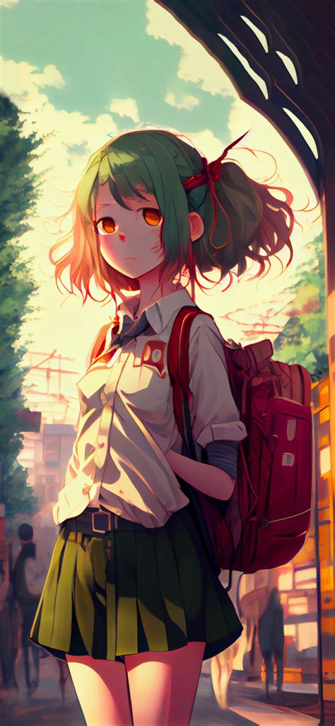 Anime Schoolgirl Wallpapers 4K - Aesthetic Anime Girl Wallpapers