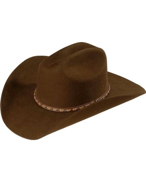 Justin 2X Wool Felt Hat | Felt cowboy hats, Cowboy hats, Brown cowboy hat