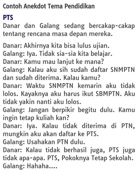 Contoh Teks Anekdot Yang Singkat – pulp