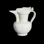 An extremely rare inscribed white-glazed 'monk's cap ewer', Ming dynasty, Yongle period | 明永樂 ...