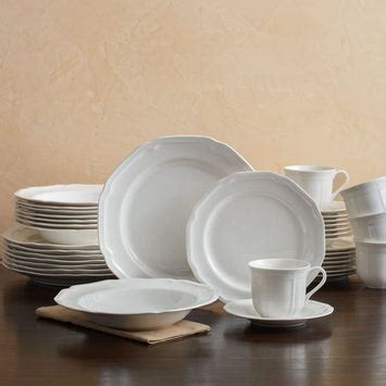 Antique White Dinnerware Set, Plates, Bowls & Mugs - Mikasa