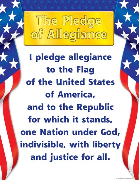 Pledge of Allegiance Chart - TCR7631 | Teacher Created Resources