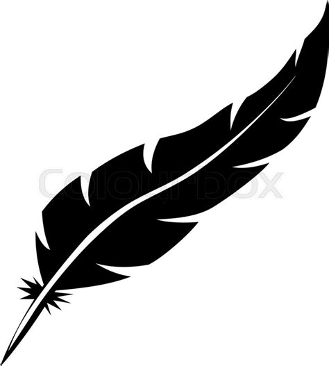 Black Feather Vector at Vectorified.com | Collection of Black Feather ...