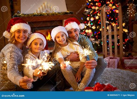 Family, Christmas, Holidays and People Concept - Happy Mother, F Stock Image - Image of concept ...